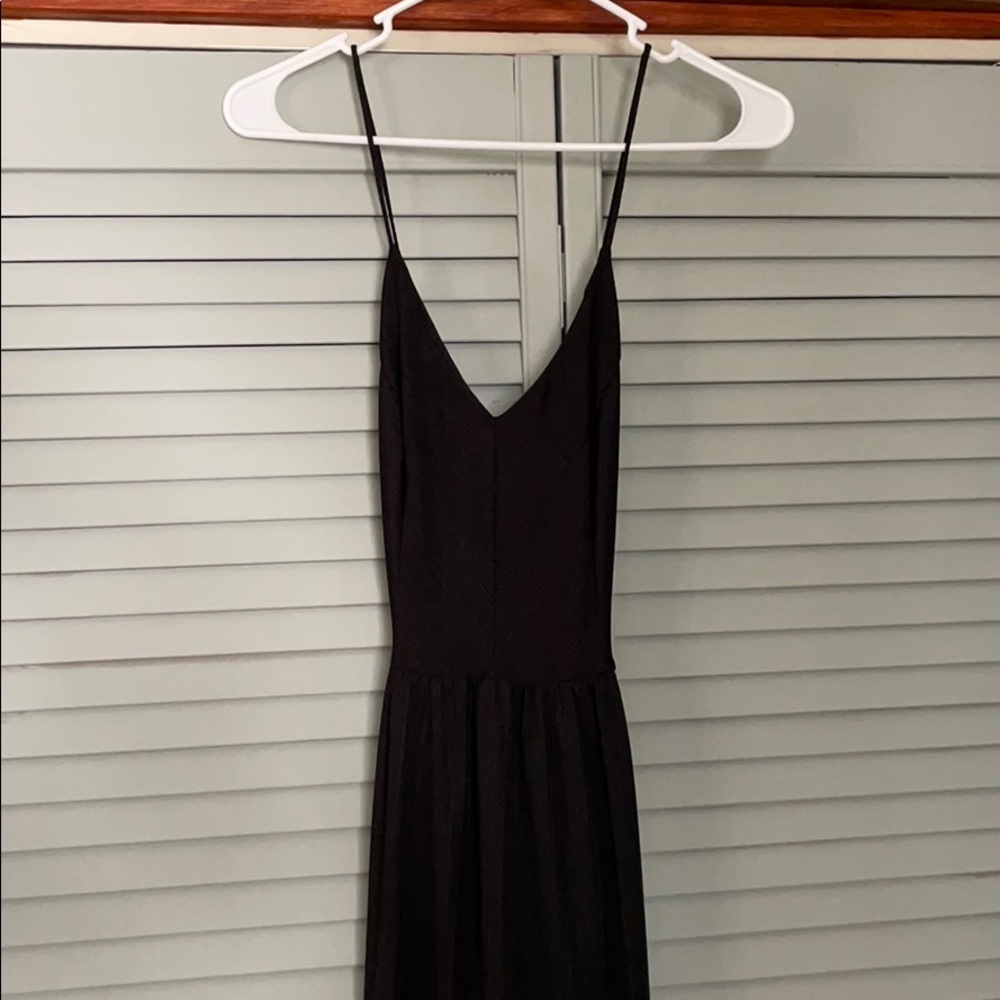 Black knee length dress
